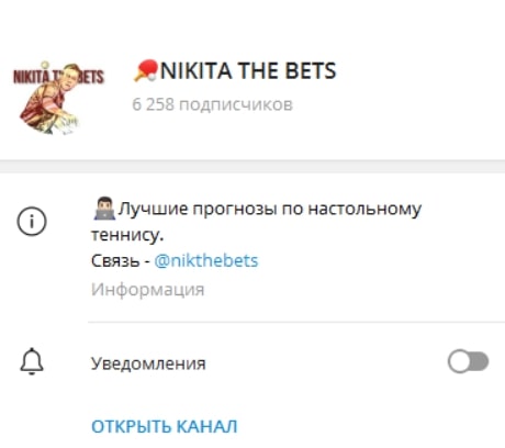 Nikita The Bets телеграмм